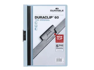 Klemmap Durable Duraclip A4 6mm 60 vellen blauw - 1