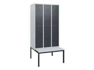 Dubbeldekse dekenkist,HxBxD 1950x900x815mm,3x2vak.,vak B 300mm - 1