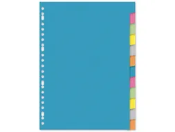 Tabblad Kangaro A4 blanco karton 220gr assorti 23-gaats 12-delig