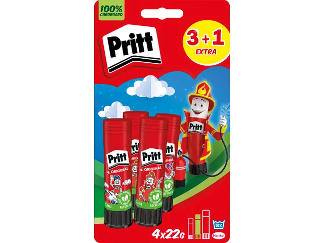 Original plakstift 22 g 3 + 1 gratis op blister