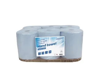 Handdoekrol Cleaninq Matic 2-laags 21cmx150m blauw 6 rollen - 1