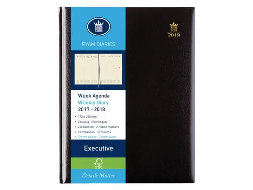 Schoolagenda 2026-2027 18mnd Ryam Executive Mundior 7dagen/2pagina's z