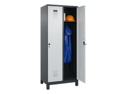 locker,HxBxD 1950x800x500mm,2vak,vak B 400mm,draaigrendel,voeten