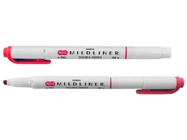 MILDLINER markeerstift rood dubbele punt