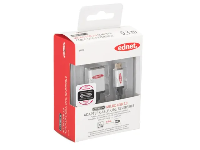 Ednet Usb 2.0 Cable 0.3m m/F 0.3m