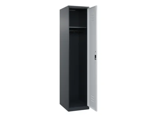 locker,HxBxD 1850x400x500mm,1vak,vak B 400mm,cil.-slot,staand op vloer