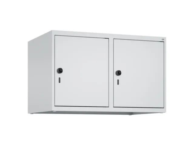 opzetkast,v. locker,2vak.,vak B 400mm,HxBxD 500x800x500mm,draaigrendel
