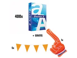 Actie Wk 2026 Nl 400x Double A printpapier A4 + gratis 5x vlaggenlijn+