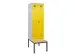 locker met bank,voor scheiding van kleding,HxBxD 2120x600x815mm,2vak