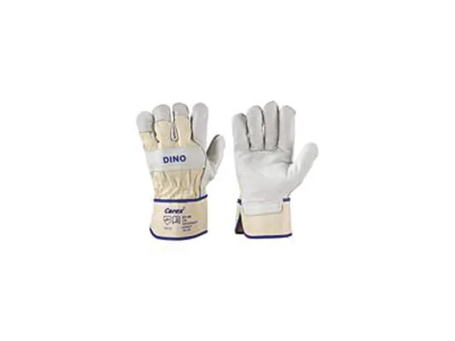 Carex Dino mechanische handschoenen, beige/wit, maat 10, 120 paar