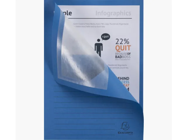 Venstermap Exacompta Forever L-map 120gr karton Donkerblauw