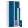 Z-garderobekast,HxBxD 1800x800x500mm,draaigrendel,romp RAL7035