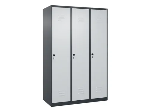 locker,HxBxD 1850x1200x500mm,3vak,vak B 400mm,draaigrendel