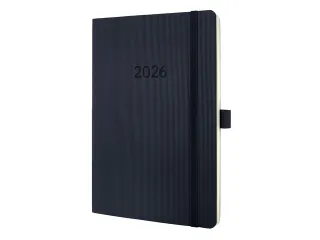 Weekagenda Conceptum A5 2026 (NL/FR/EN/DU) zwart Softcover - 2