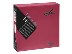 Servet Infibra I-0306 33x33cm 1/4 vouw 2-Laags Bordeaux Rood 900 Stuks