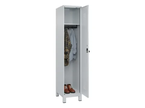 locker,HxBxD 1950x400x500mm,1vak,vak B 400mm,draaigrendel,voeten
