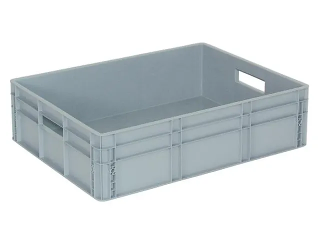 Euronorm Maxi-Containers 87 liter 220x800x600mm Pp Open Grepen Grijs