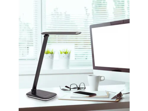 Bureaulamp LED MAULjazzy dimbaar USB-poort Zwart