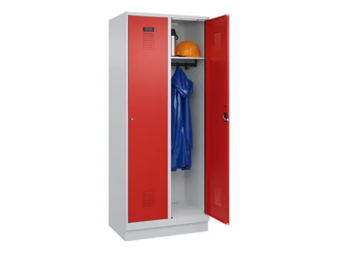 locker,HxBxD 1950x800x500mm,2vak,vak B 400mm,cil.-slot,sokkel