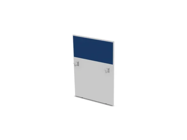 baliepaneel,v. bureau,aanbouw rechts,B 800mm,Bl-wit,BN6016-blauw