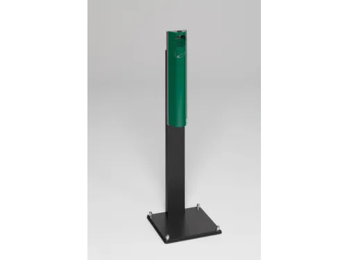 Staande Asbak 3.5 liter 1250x 310x 310mm Voet Zwart Mosgroen