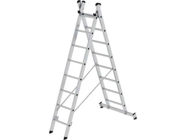 multifunctionele reformladder,2x8,sporten,balk L 4,18m,aluminium