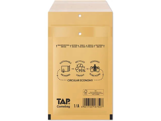 Luchtkussen Envelop 1A 100X165 Bruin 200 stuks