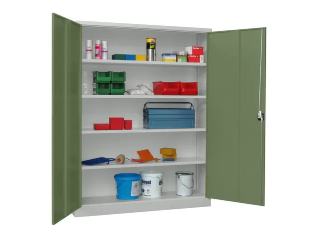 grootvolumekast met openslaande deuren,RAL7035,front RAL6011