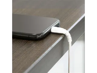 1 Meter Gehoekte Lightning Usb Kabel Apple Wit Aramide - 6