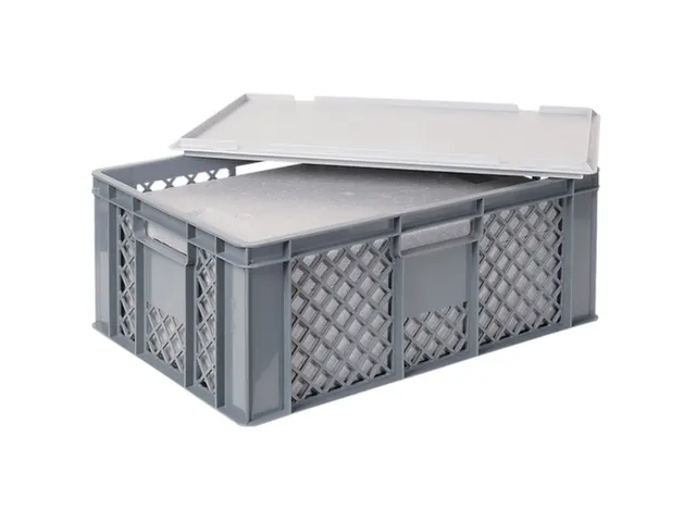 Euronorm-stapelbak,m. isoleerbox,HxLxB 240x600x400mm,43/20,4l,HDPE