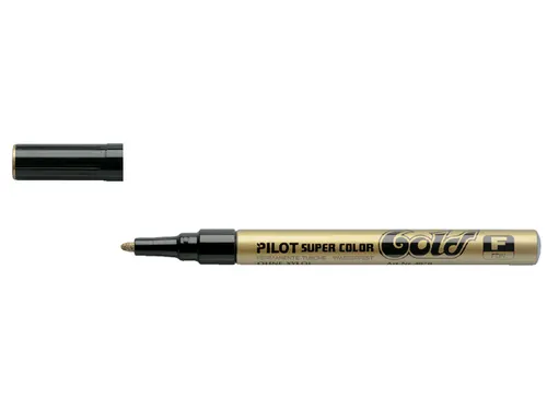 Viltstift Pilot Super Color Lakmarker Ronde Fijne punt Goud