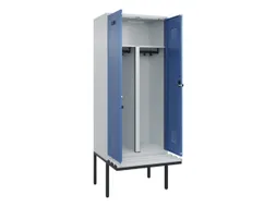 PBM-locker met bank,HxBxD 2120x800x815mm,2vak,vak B 400mm,draaigrendel