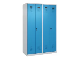 locker voor scheiding van kleding,HxBxD 1850x1200x500mm,4vak - 2