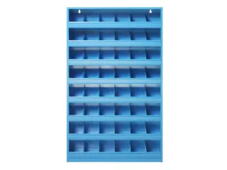 stortgoedstelling,HxBxD 850x500x125mm,48stortvakken,metaal,RAL 5012 - 2
