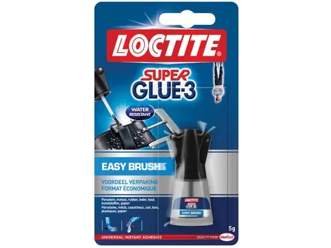 Secondelijm Super Glue Easy Brush Blister 5 g