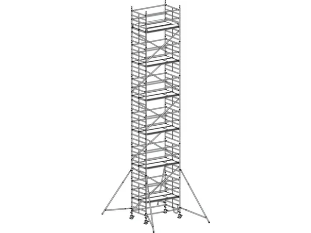 rolsteiger,reik H 13,4m,steiger H 12,64m,6platform(s),m. luik