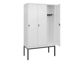 locker,HxBxD 2120x1200x500mm,3vak,vak B 400mm,draaigrendel - 2