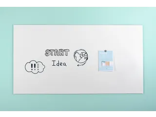 Whiteboard 98x198cm Zonder Rand Gelakt Staal Magnetisch - 2