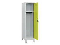 schoollocker,HxBxD 1630x400x500mm,1vak,vak B 400mm,draaigrendel,voeten