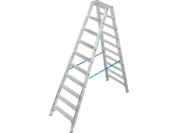 dubbele ladder,beide zijden,2x10treden m. R13-laag,treden met profiel
