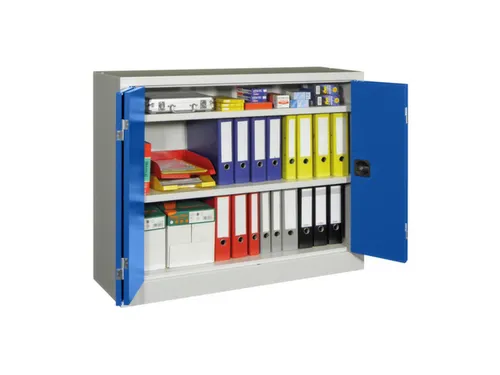 Ruime Vouwdeurkast 1000x1200x400mm 2legborden Ral7035 Front Ral5010