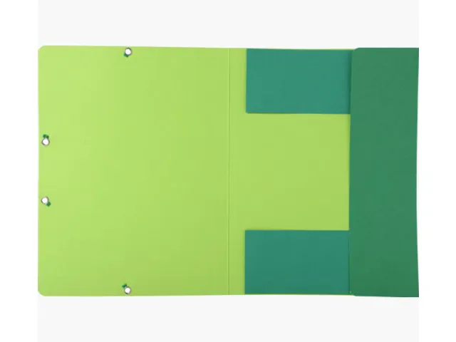 Elastomap Exacompta Forever A4 3 kleppen 380gr karton Donkergroen