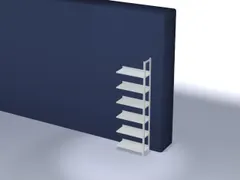 dossierstelling,aanbouwveld,HxBxD 2200x750x300mm,vaklast 60kg