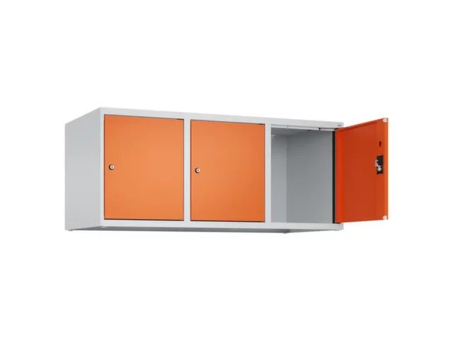 opzetkast,v. locker,3vak.,vak B 400mm,HxBxD 500x1200x500mm