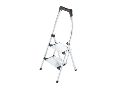 vouwtrapje bordes H 490mm 2treden aluminium