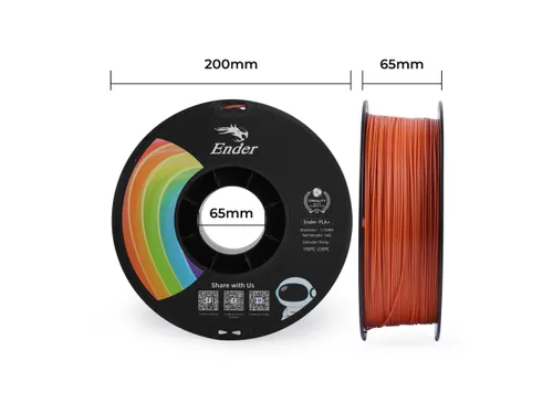 Creality 3D printer Filament Ender PLA+ 1,75mm Oranje 1kg