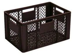 Euronorm Stapelkrat Pe 320x600x400mm 63liter Open Bruin