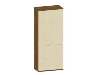 kantoorkast,HxBxD 1920x800x430mm,decor romp noten,decor front esdoorn - 1