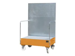 Verrijdbare Opvangbak,V. 2X200L Vat,Opvangvol. 215L