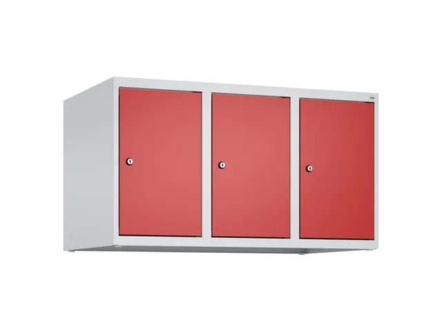 opzetkast,v. locker,3vak.,vak B 300mm,HxBxD 500x900x500mm,cilinderslot